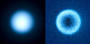 Titán, una de las lunas de Saturno, observada utilizando el modo de polarimetría del instrumento SPHERE