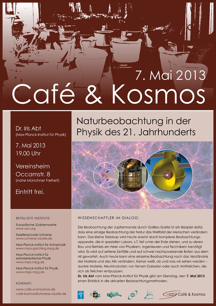 Poster zu Café & Kosmos am 7. Mai 2013