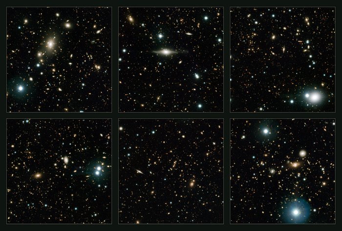 « Morceaux choisis » de l’image profonde infrarouge du champ COSMOS prise par VISTA 