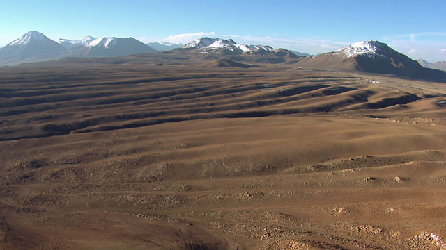 Aerial view of the ALMA AOS - 12