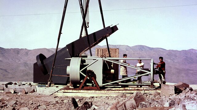 Assembly of the ESO 1-metre telescope