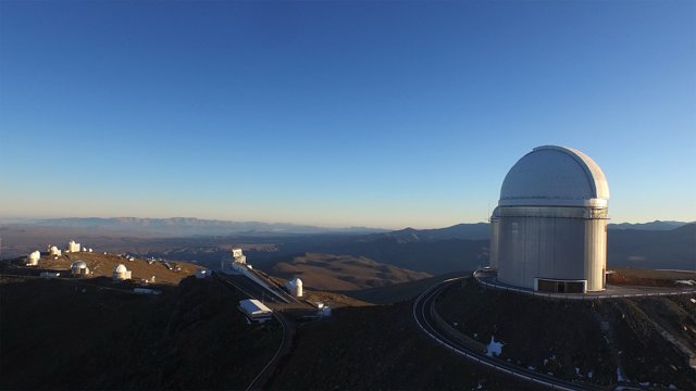 Drone flight over La Silla